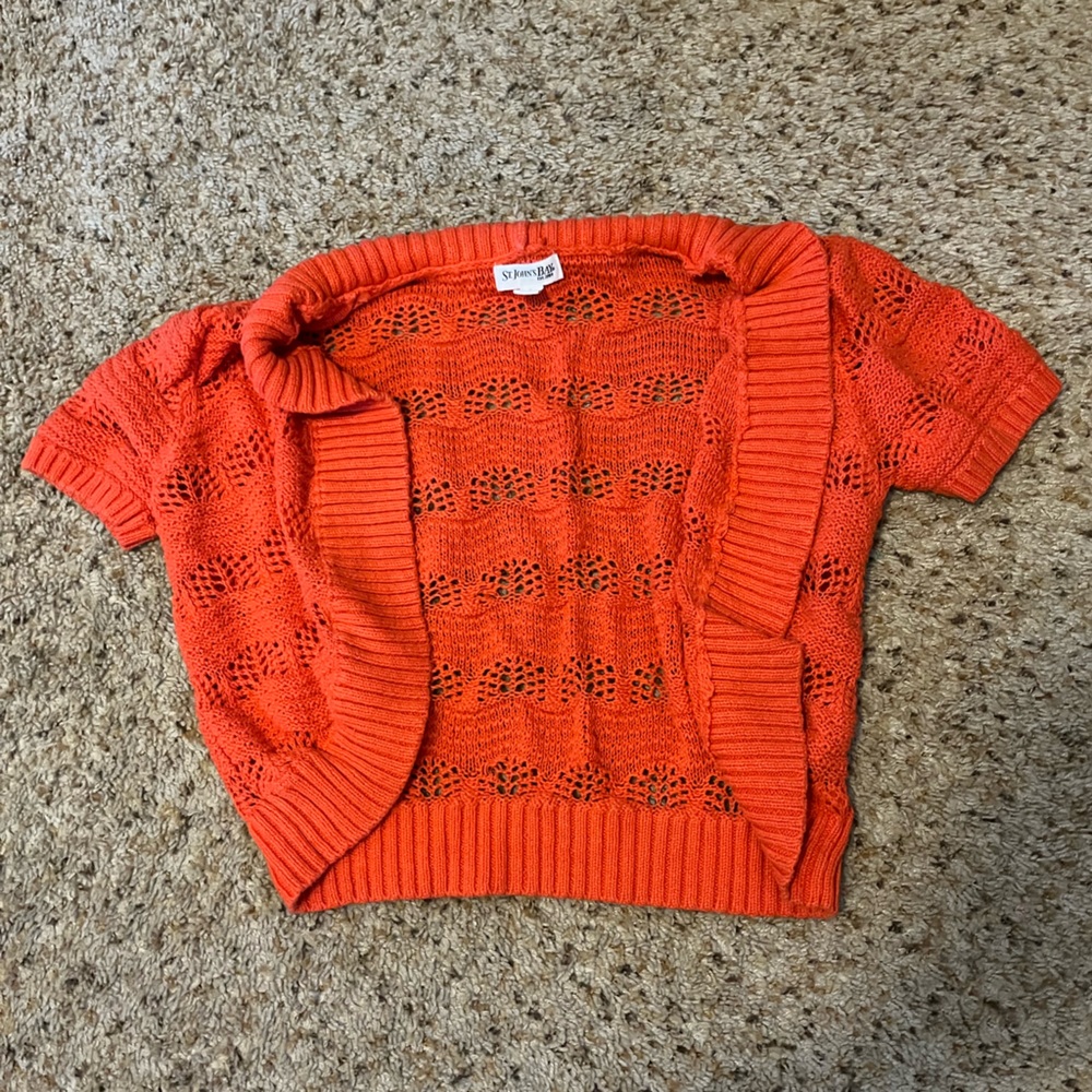 St. John's Bay Vibrant Red Knit Top